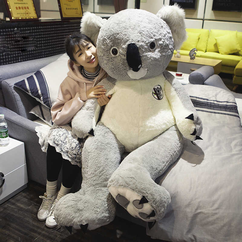 100-80cm Big Giant Australia Koala Plush Toy Soft Stuffed Koala Bear Doll Toys Kids Toys Juguetes Toys For Girls Birthday Gift 210724