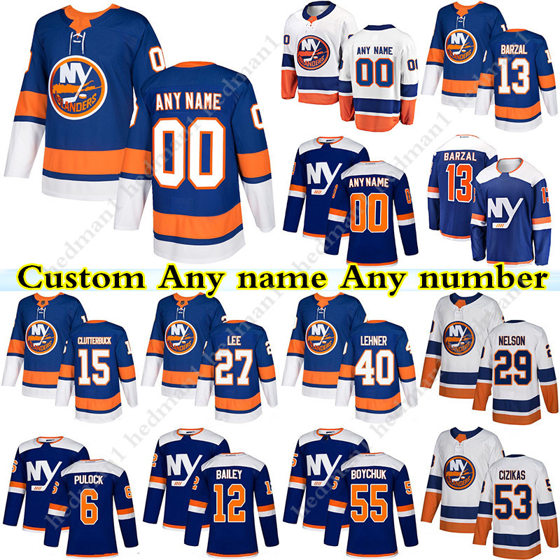 Custom Islander hockey jersey 13 Mathew Barzal 27 Anders Lee 53 Casey Cizikas 12 Josh Bailey any number and name, Black;red
Custom Islander hockey jersey 13 Mathew Barzal 27 Anders Lee 53 Casey Cizikas 12 Josh Bailey any number and name, Black;red