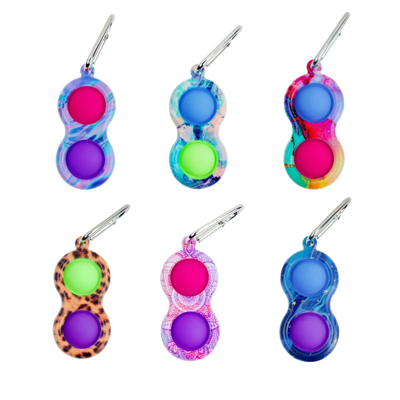 DHL Mini Fidget toys keychain Pack Fashion Simple Dimple Antistress key chain Stress Relief Toy for Children Adults
DHL Mini Fidget toys keychain Pack Fashion Simple Dimple Antistress key chain Stress Relief Toy for Children Adults