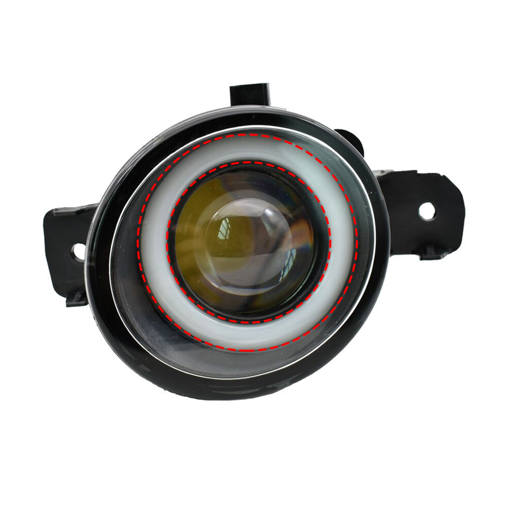 2 Pieces Fog-Lights LED DRL high quality Angel Eye 12v H11 Fog light for Nissan Micra March 4 IV (K13) Hatchback 2010-2018