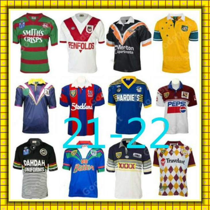 RETRO Rugby Jersey COWBOY KNIGHT STORM WARRIOR TIGER Panthers BRONCO Chiefss ST GEORGE Rabbit SEA EAGLES Parramatta Eels shirts, Black;gray
RETRO Rugby Jersey COWBOY KNIGHT STORM WARRIOR TIGER Panthers BRONCO Chiefss ST GEORGE Rabbit SEA EAGLES Parramatta Eels shirts, Black;gray