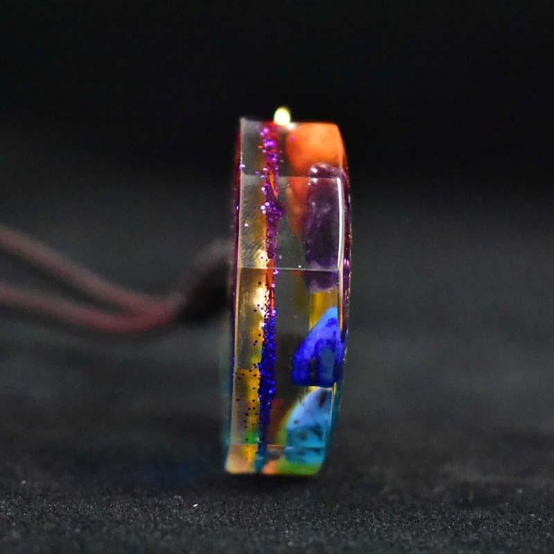 Pendant Necklaces Orgone Necklace Metatron Cube Orgonite Energy 7 Chakras Reiki Healing EMF Protection Crystal