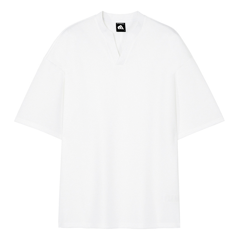 IEFB V-neck Short Sleeve T-shirt Men's Ice Silk Cotton Tee Korean Trend Fashion Summer Loose Tops For Male Casual Y7193 210524