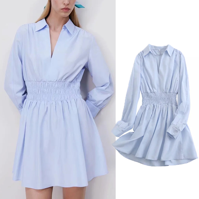 Casual Dresses 2021 Women summer fashion Solid dress Turn-down Collar midi long sleeve Folds decoration slim waist chic Long dress, Blue
Casual Dresses 2021 Women summer fashion Solid dress Turn-down Collar midi long sleeve Folds decoration slim waist chic Long dress, Blue