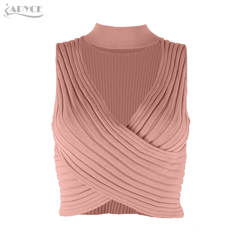 Summer Women White Fashion Striped Tops Sexy Tank Sleeveless V Neck Black Club Celebrity Runway Party 210423