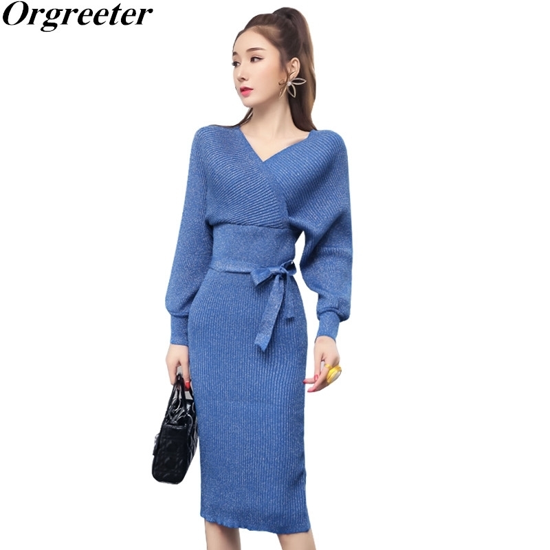 Fashion Elegant Shinny Knitted Dress Autumn and Winter Sexy V-neck Backless Bat sleeve Temperament Slimming Bodycon 210525, Beige
Fashion Elegant Shinny Knitted Dress Autumn and Winter Sexy V-neck Backless Bat sleeve Temperament Slimming Bodycon 210525, Beige