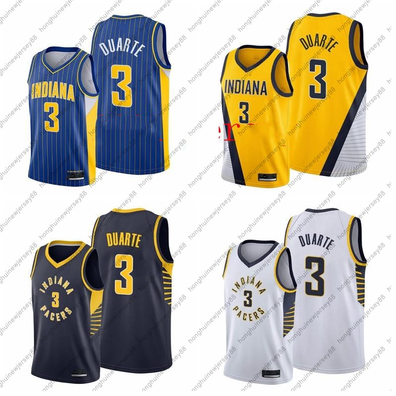 2021 Draft 3 Chris Duarte Basketball IndianaPacersMen Blue Yellow Jersey Edition City, Black
2021 Draft 3 Chris Duarte Basketball IndianaPacersMen Blue Yellow Jersey Edition City, Black