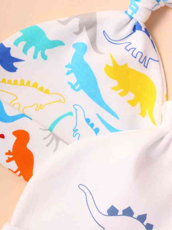 2pcs Baby Cartoon Graphic Hat & 2pairs Gloves SHE01