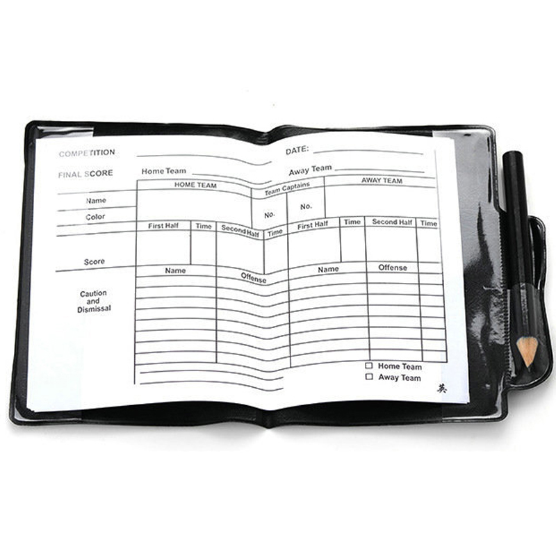 Football Soccer Card Referee Kit Volleyball Warning Red Yellow Penalty Flag Score Book Sheets Pencil Other Sporting Goods Gear Acc