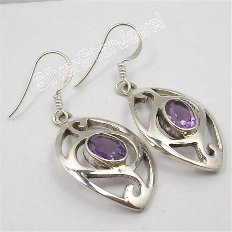 Dangle & Chandelier Silver AMETHYSTS PERIDOTS LABRADORITE GEMS FILIGREE Earrings 4.3CM
Dangle & Chandelier Silver AMETHYSTS PERIDOTS LABRADORITE GEMS FILIGREE Earrings 4.3CM