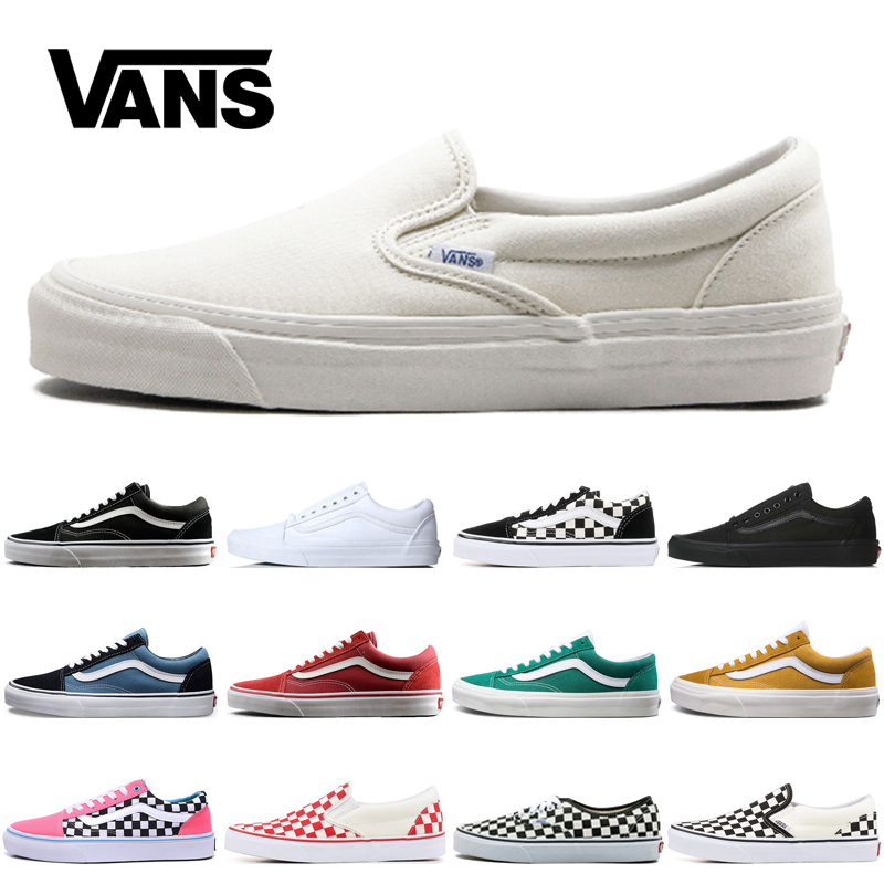 Designer vans old skool White Slip-On canvas shoes for men women fear of god Triple Black Red Pink Green Slip on Skateboard Sports Sneakers, #24
Designer vans old skool White Slip-On canvas shoes for men women fear of god Triple Black Red Pink Green Slip on Skateboard Sports Sneakers, #24