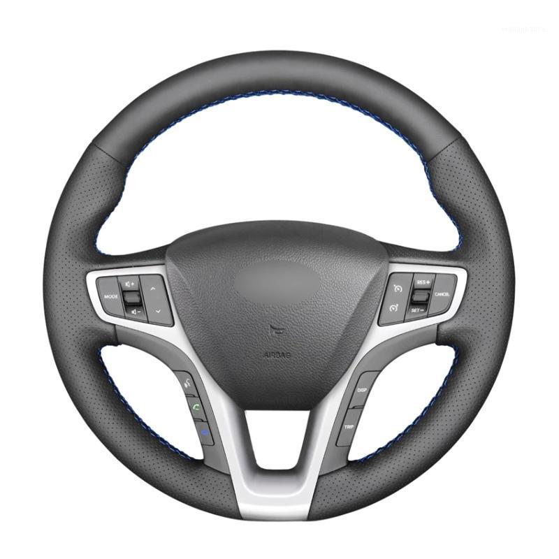 Steering Wheel Covers Black Artificial Leather Handsewing No-slip Car Cover For I40 2011 -2022
Steering Wheel Covers Black Artificial Leather Handsewing No-slip Car Cover For I40 2011 -2022