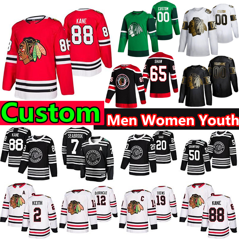 Chicago Blackhawks Jersey Custom Hockey 19 Jonathan Toews 88 Patrick Kane 2 Duncan Keith 00 Clark Griswold 7 Brent Seabrook 12 Alex DeBrincat Corey Crawford Jerseys, Men's color 4
Chicago Blackhawks Jersey Custom Hockey 19 Jonathan Toews 88 Patrick Kane 2 Duncan Keith 00 Clark Griswold 7 Brent Seabrook 12 Alex DeBrincat Corey Crawford Jerseys, Men's color 4