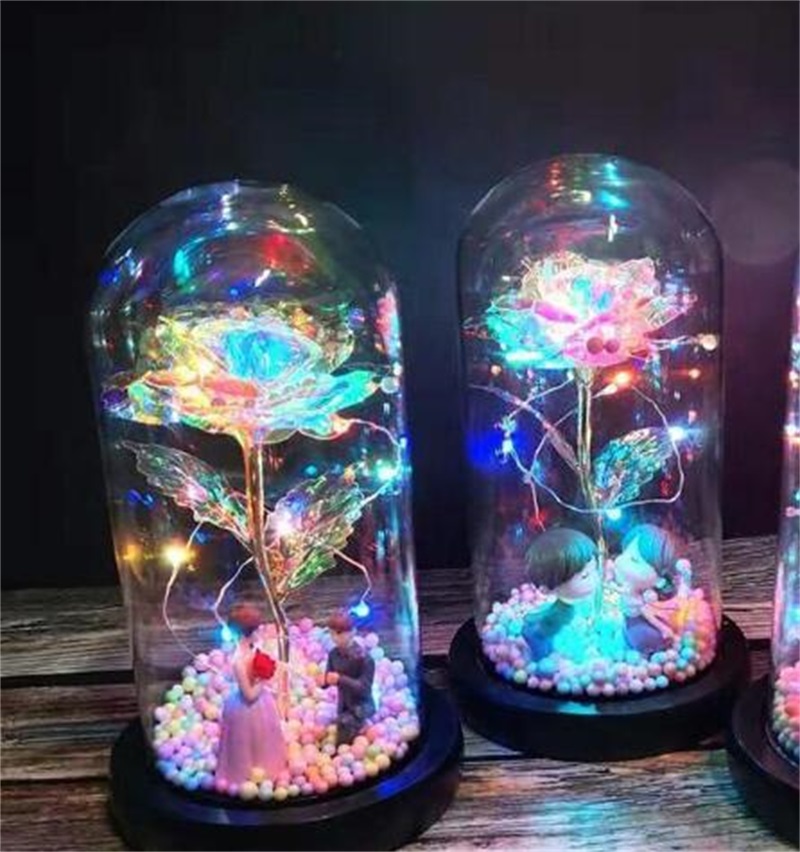 2020 LED Enchanted Galaxy Rose Eternal 24K Gold Foil Flower With Fairy String Lights In Dome For Christmas Valentine's Day Gift 204 V2, As shows
2020 LED Enchanted Galaxy Rose Eternal 24K Gold Foil Flower With Fairy String Lights In Dome For Christmas Valentine's Day Gift 204 V2, As shows