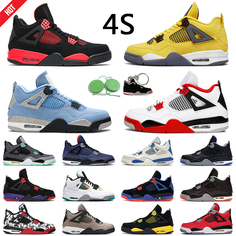 Jumpman 4 Retro Fire Red Basketball Shoe 4s University Blue Taupe Haze White Cement mens trainer outdoor sports sneakers, Shimmer
Jumpman 4 Retro Fire Red Basketball Shoe 4s University Blue Taupe Haze White Cement mens trainer outdoor sports sneakers, Shimmer