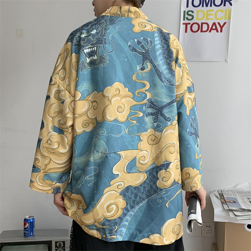 Japanese Kimono Cardigan Men Haori Yukata Male Samurai Costume Harajuku Summer Sunscreen Jacket Ukiyo-e Print Man Shirt Coat Ethnic Clothing, Red
Japanese Kimono Cardigan Men Haori Yukata Male Samurai Costume Harajuku Summer Sunscreen Jacket Ukiyo-e Print Man Shirt Coat Ethnic Clothing, Red
