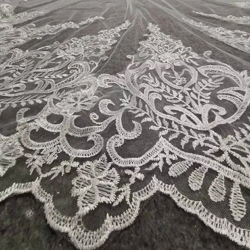 Gorgeous Wedding Veils Custom Made Long Bridal Veil 2022 One Layer 3 Metre Length Gorgeous