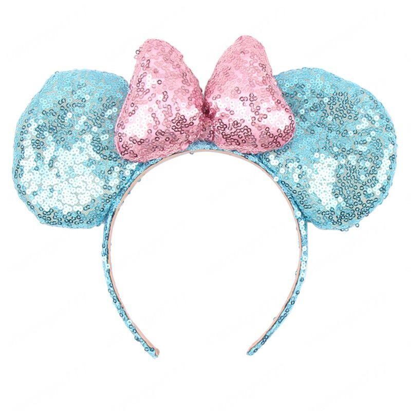 INS Baby Girls mouse ear Headband Children Birthday Party Props Kids Cartoon Cute Lovely Hairband