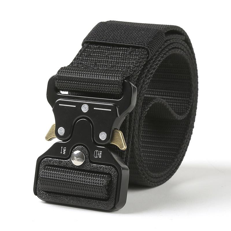Belts Military Tactical Belt Men Nylon Quality Army Style Combat Metal Multifunctional Training Canvas Waistband 125cm, Black;brown
Belts Military Tactical Belt Men Nylon Quality Army Style Combat Metal Multifunctional Training Canvas Waistband 125cm, Black;brown