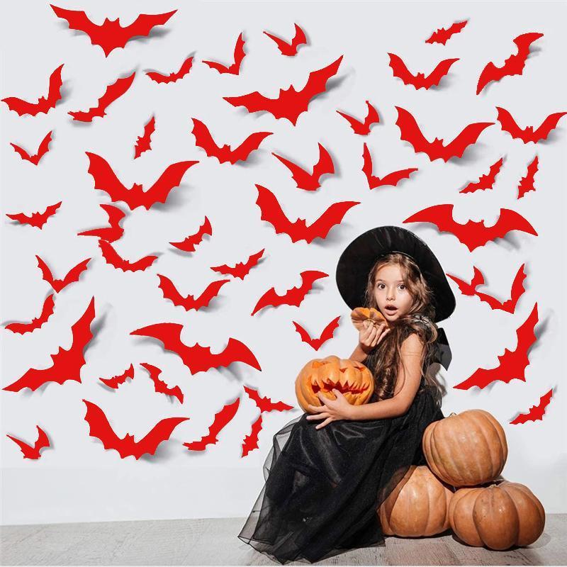 Party Decoration 12/24/48Pcs Halloween 3D Red Bat Sticker DIY Bar Room Decor Scary Props Wall
Party Decoration 12/24/48Pcs Halloween 3D Red Bat Sticker DIY Bar Room Decor Scary Props Wall