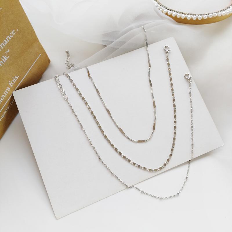 Chains OE Fashion Three-piece Chain Pendant Personality Necklace Metal Hip Hop Punk Style Girl Gift
Chains OE Fashion Three-piece Chain Pendant Personality Necklace Metal Hip Hop Punk Style Girl Gift
