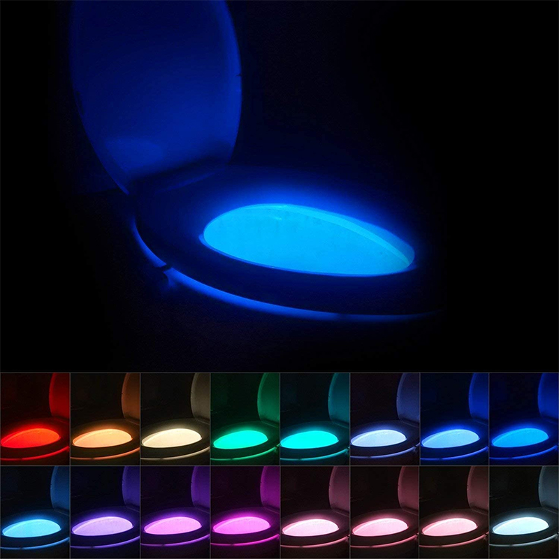 Creative LED Toilet Night Lights 8 and 16 Color Human Body Smart Induction Lamp Hanging Automatic RGB Backlight for Restroom Bowl Cover Lamps Indoor Lighting
Creative LED Toilet Night Lights 8 and 16 Color Human Body Smart Induction Lamp Hanging Automatic RGB Backlight for Restroom Bowl Cover Lamps Indoor Lighting