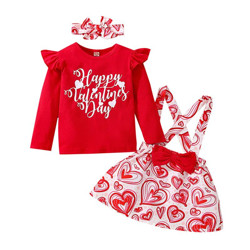 Clothing Sets Toddler Girl's Clothes Outfit Long Sleeve Crew Neck Letter Print Tops And Heart Skirt Set, White
Clothing Sets Toddler Girl's Clothes Outfit Long Sleeve Crew Neck Letter Print Tops And Heart Skirt Set, White