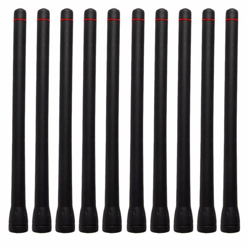 Walkie Talkie 10pcs antenne FASC58V VHF pour iCom Radio IC-F1000 F16 F33G F30026 F14 F15S F3002 F3021 F3063 F3161 F70 IC-V88 F3202D FASC55V