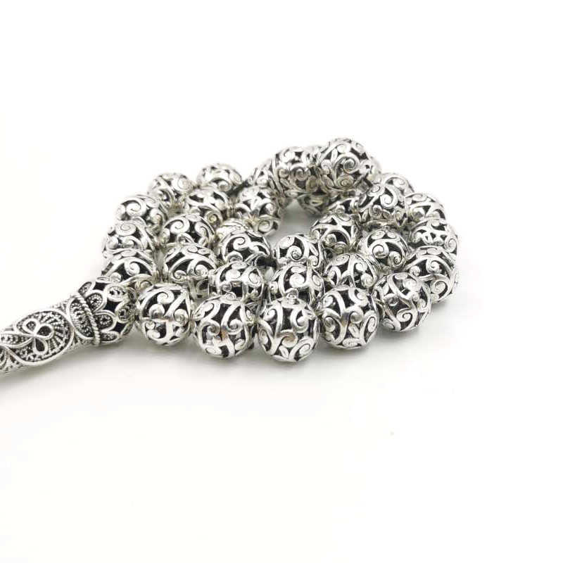 2020 Big Tasbih special gift RAMADAN arab fashion bracelet Misbaha high quality islamic New Metal tassels Muslim jewelry rosary X0710