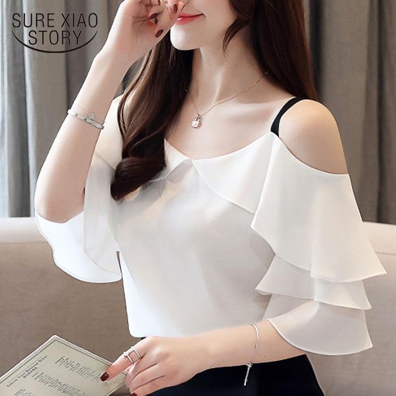 Women's Blouses & Shirts Korean Fashion Clothing 2021 Spliced Solid Ruffled Chiffon Short Butterfly Sleeve Ladies Tops White Shirt Blusas Fe
Women's Blouses & Shirts Korean Fashion Clothing 2021 Spliced Solid Ruffled Chiffon Short Butterfly Sleeve Ladies Tops White Shirt Blusas Fe