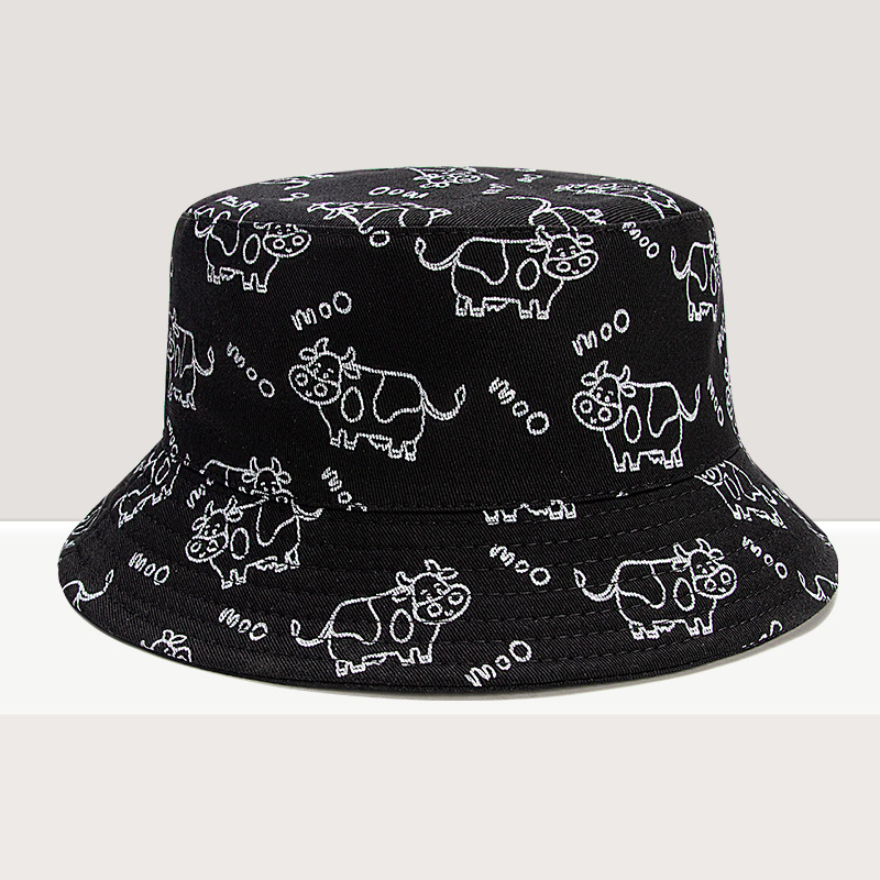 2021 Cotton Cartoon Cow two sides wear Bucket Hat Fisherman Hat outdoor travel hat Sun Cap Hats for Men and Women 441, Blue;gray
2021 Cotton Cartoon Cow two sides wear Bucket Hat Fisherman Hat outdoor travel hat Sun Cap Hats for Men and Women 441, Blue;gray