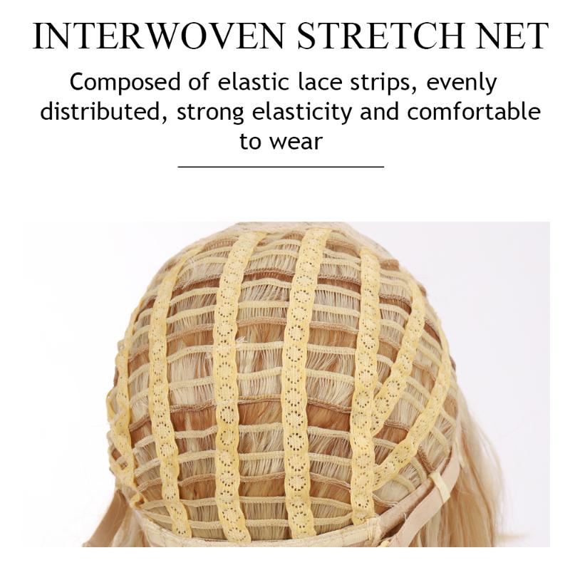 Synthetic Wigs LVHAN Long Big Wave Light Brown Ladies Wig Water Heat-resistant Fashion Hair