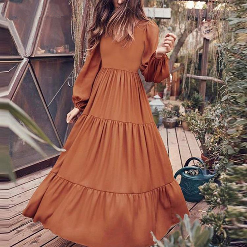 2021women dress autumn casual long sleeve loose pleated dress s-5xl big size vestidos female ruffle splice elegant retro boho dress, Black;gray
2021women dress autumn casual long sleeve loose pleated dress s-5xl big size vestidos female ruffle splice elegant retro boho dress, Black;gray