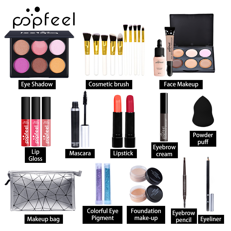 POPFEEL ALL IN ONE Makeup sets For Girl new arrival 20 different styles Full Professional cosmetic kit8764609