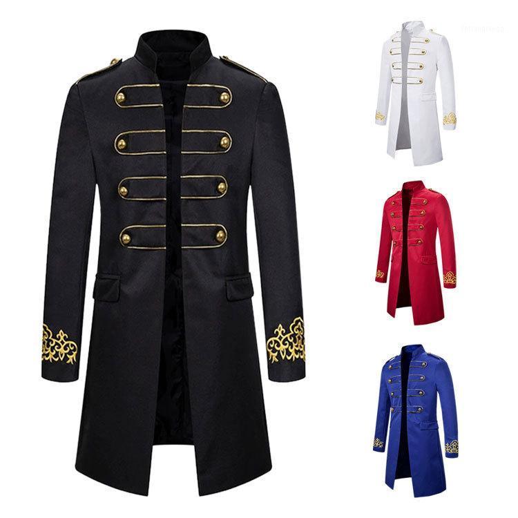 Men' Retro Renaissance Performance Jacket Gothic Stage Costume Black Red Blue White Long Coat Clothing Men Jackets
Men' Retro Renaissance Performance Jacket Gothic Stage Costume Black Red Blue White Long Coat Clothing Men Jackets