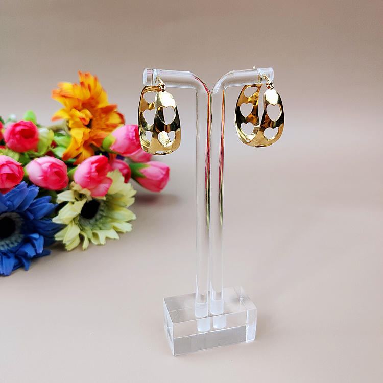 Hoop Earrings Metal Heart-Shaped Cute Beautiful All-Match Hollowed Elegant Retro Show Shopping Trendy Fashion Gift Ladies Gold 004
Hoop Earrings Metal Heart-Shaped Cute Beautiful All-Match Hollowed Elegant Retro Show Shopping Trendy Fashion Gift Ladies Gold 004