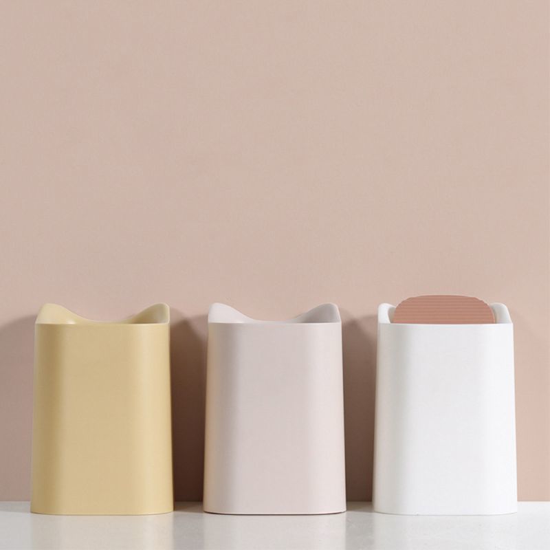 Desktop Mini Flip Trash Bin Garbage Miscellaneous Storage Box Trash Bin Car Trash Bin