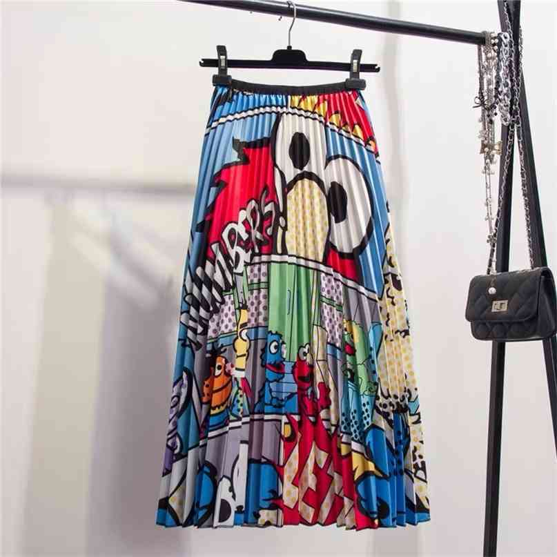 Spring -Coming Europen Cartoon Pattern High Elasticity Pleated skirt Street Style A-line Mid-Calf Christmas 210607, White
Spring -Coming Europen Cartoon Pattern High Elasticity Pleated skirt Street Style A-line Mid-Calf Christmas 210607, White