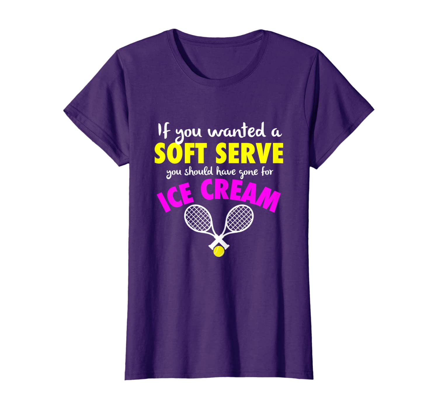 Funny IF YOU WANTED A SOFT SERVE Girls Womens TENNIS T-shirt, White;black
Funny IF YOU WANTED A SOFT SERVE Girls Womens TENNIS T-shirt, White;black