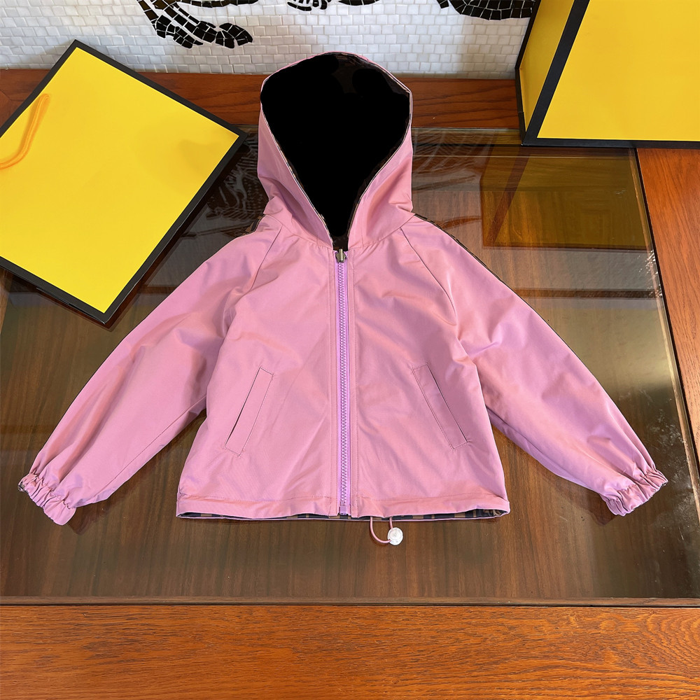 High-end Customized Autumn Double-sided girls Tench coats Children's Hooded Jacket Children's Outwear, Pink
High-end Customized Autumn Double-sided girls Tench coats Children's Hooded Jacket Children's Outwear, Pink