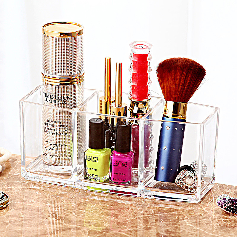 3 Grids Cear Acryic Makeup Organizer Cosmetic Hoder Makeup Toos Storage Box Brushes Eyebrow Pencis Keychains Accessory Case
3 Grids Cear Acryic Makeup Organizer Cosmetic Hoder Makeup Toos Storage Box Brushes Eyebrow Pencis Keychains Accessory Case