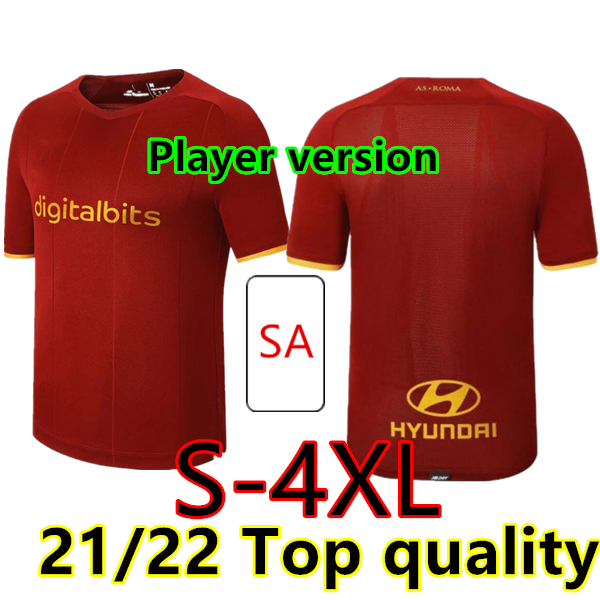 Size:S- 21 22 ROMA Soccer jersey ZANIOLO DZEKO PASTORE rome TOTTI KLUIVERT KOLAROV AS Player version football shirt uniforms maillot 999, 21/22 home player
Size:S- 21 22 ROMA Soccer jersey ZANIOLO DZEKO PASTORE rome TOTTI KLUIVERT KOLAROV AS Player version football shirt uniforms maillot 999, 21/22 home player