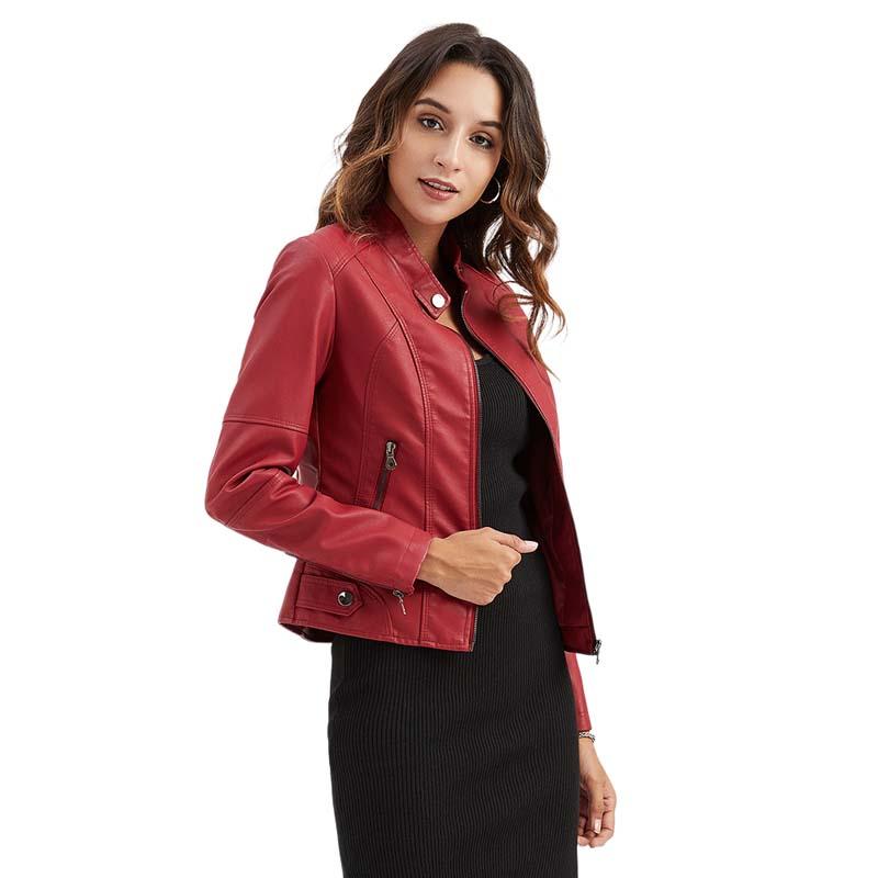 Women's Leather & Faux Spring Women Jacket 2021 Autumn Zipper Biker Outerwear Stand-up Collar Fashion PU Cardigan Trench Coat Female Clothin, Black
Women's Leather & Faux Spring Women Jacket 2021 Autumn Zipper Biker Outerwear Stand-up Collar Fashion PU Cardigan Trench Coat Female Clothin, Black