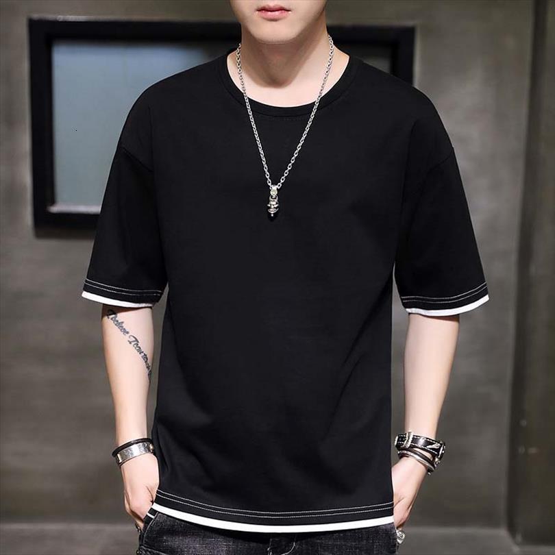 fashion 100% cotton solid color men t shirt fake two pieces short sleeve harajuku tee summer camisetas hombre, White;black
fashion 100% cotton solid color men t shirt fake two pieces short sleeve harajuku tee summer camisetas hombre, White;black