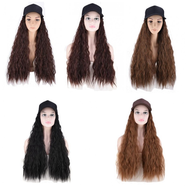 Wig Baseball Cap A Integrated Long Synthetic Hair Extension Heat Resistant Hairpiece Natural Wavy Wave Curly Peaked Cool Protected Easy For, Blue;gray
Wig Baseball Cap A Integrated Long Synthetic Hair Extension Heat Resistant Hairpiece Natural Wavy Wave Curly Peaked Cool Protected Easy For, Blue;gray