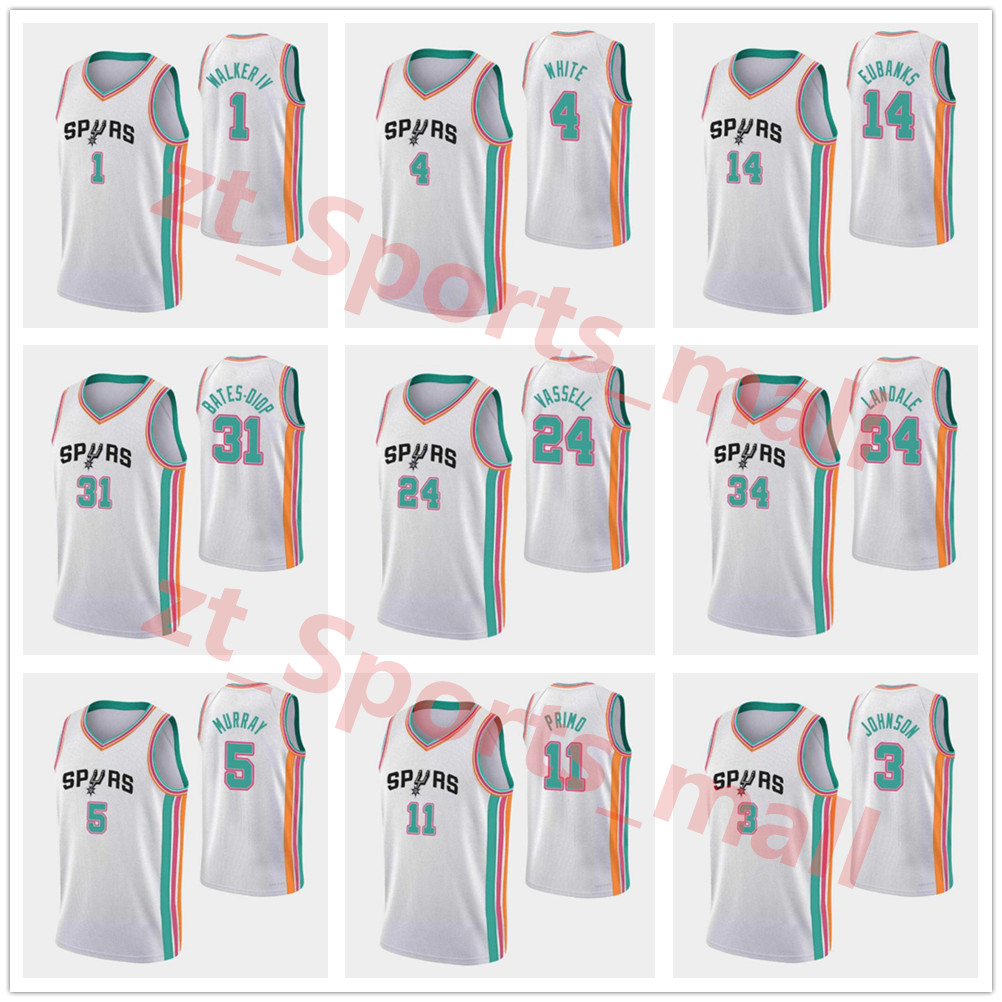 2021-22 Basketball Jerseys Printed San Antonios Men Dejounte Murray Derrick White Devin Vassell Bryn Forbes Jock Landale 75th Anniversary Spur jerseys, Color1
2021-22 Basketball Jerseys Printed San Antonios Men Dejounte Murray Derrick White Devin Vassell Bryn Forbes Jock Landale 75th Anniversary Spur jerseys, Color1