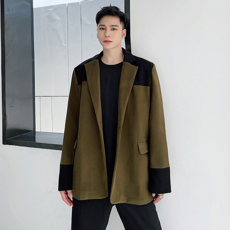 Menswear Korean Fashion Thickened Woolen Blazers New Loose Notched Single Button Long Sleeve Suit Coat Autumn Winter 2021, White;black
Menswear Korean Fashion Thickened Woolen Blazers New Loose Notched Single Button Long Sleeve Suit Coat Autumn Winter 2021, White;black