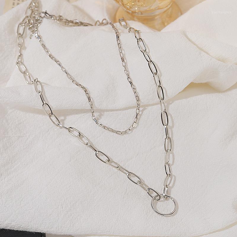 Chains European And American Double Chain Cool Wind Ins Net Red Simple Clavicle Sweater Necklace Fashion Women's, Silver
Chains European And American Double Chain Cool Wind Ins Net Red Simple Clavicle Sweater Necklace Fashion Women's, Silver