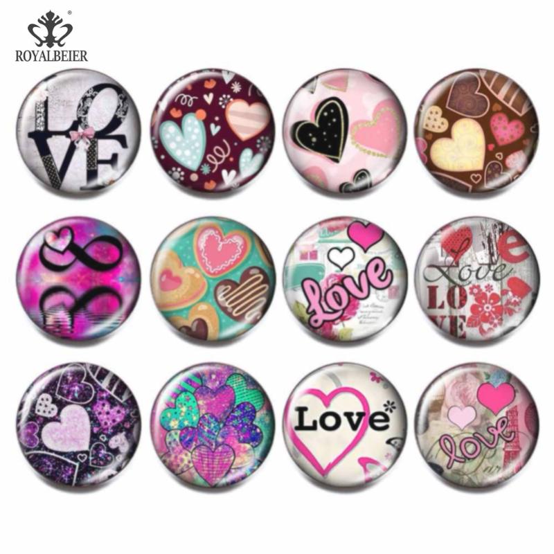 charm bracelets royalbeier 12pcs/lot mixed theme glass beads 18mm colorful snaps button bijuterias diy bracelet jewelry women berloque, Golden;silver 
charm bracelets royalbeier 12pcs/lot mixed theme glass beads 18mm colorful snaps button bijuterias diy bracelet jewelry women berloque, Golden;silver