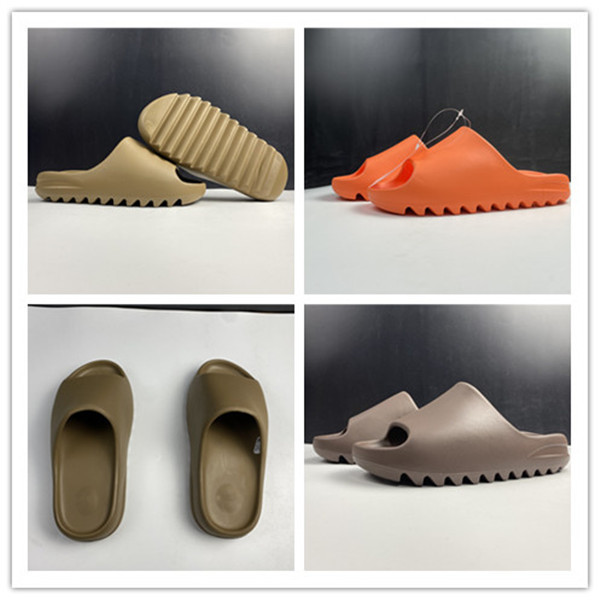 Qinmin123 Qinmin Core Soot Earth Brown Slide Slippers Soft Sandals Outdoor Trai…